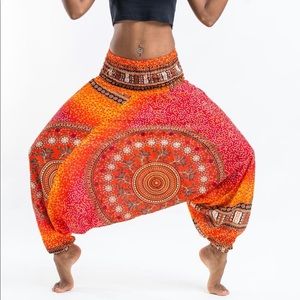 Orange Harem Pants